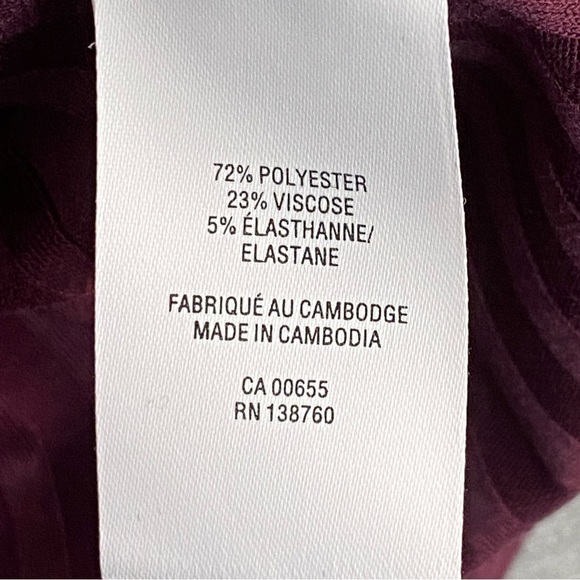 Reitmans Criss Cross Front Top Womens Sz XL Elastic Waist Three Quarter Sleeves - Picture 7 of 9